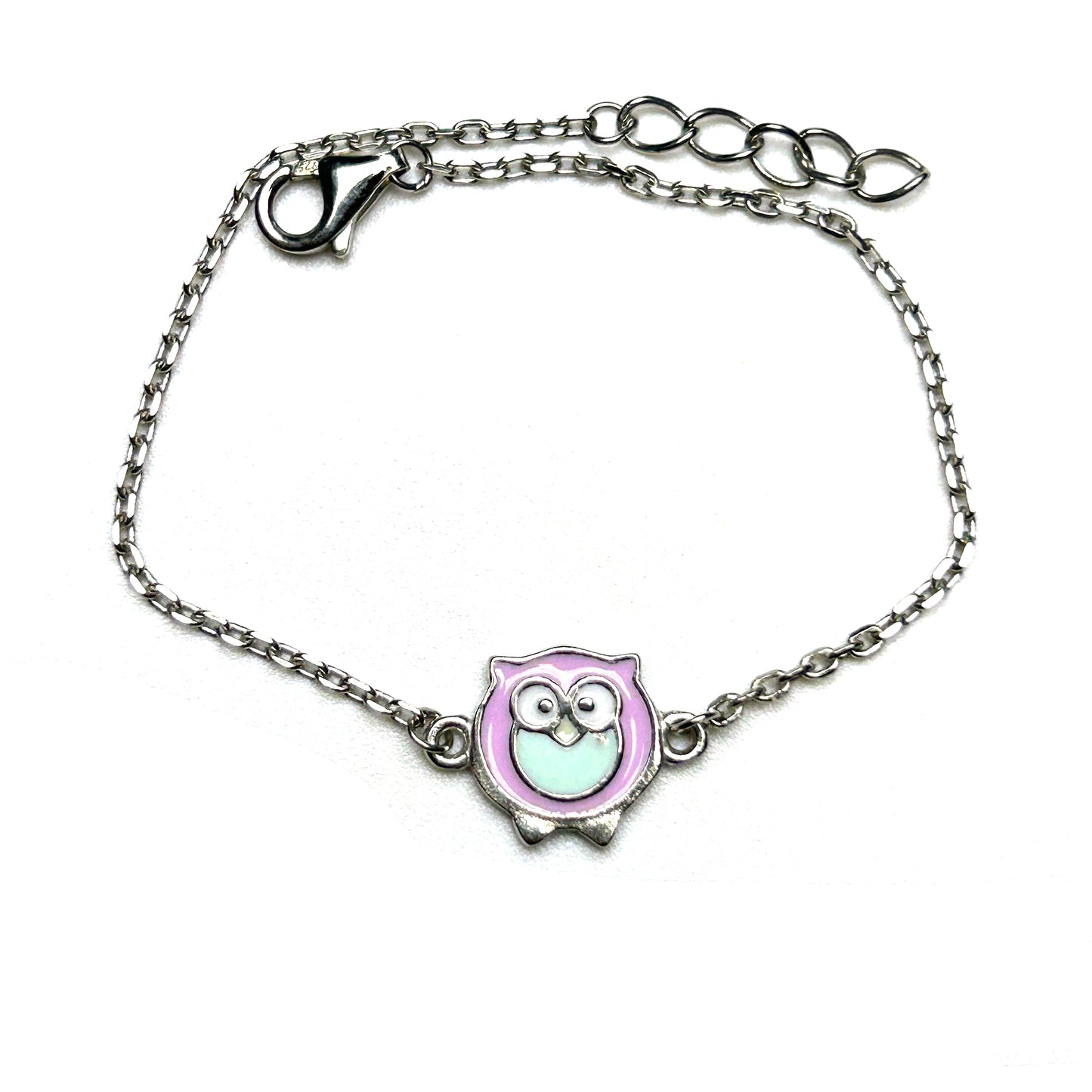 The Wise Owl 925 Sterling Silver Kids Bracelet