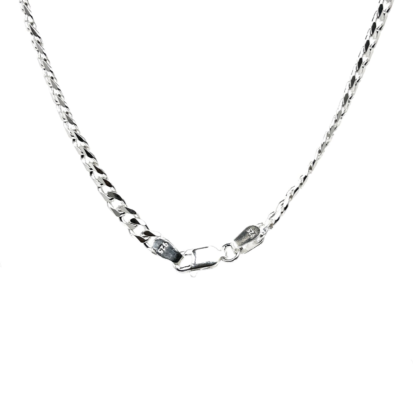 Curb Designer Silver Chain for Him