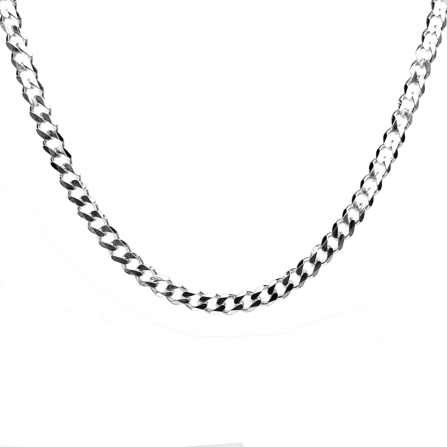 Curb Designer Silver Chain for Him