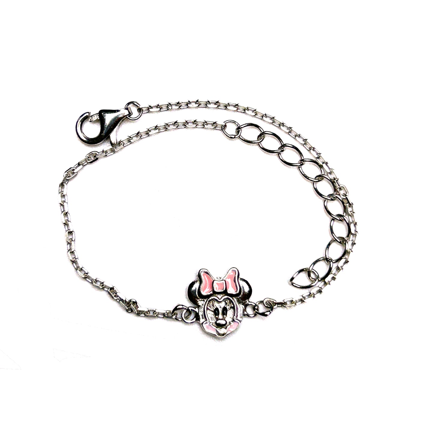 Minnie Mouse 925 Sterling Silver Kids Bracelet