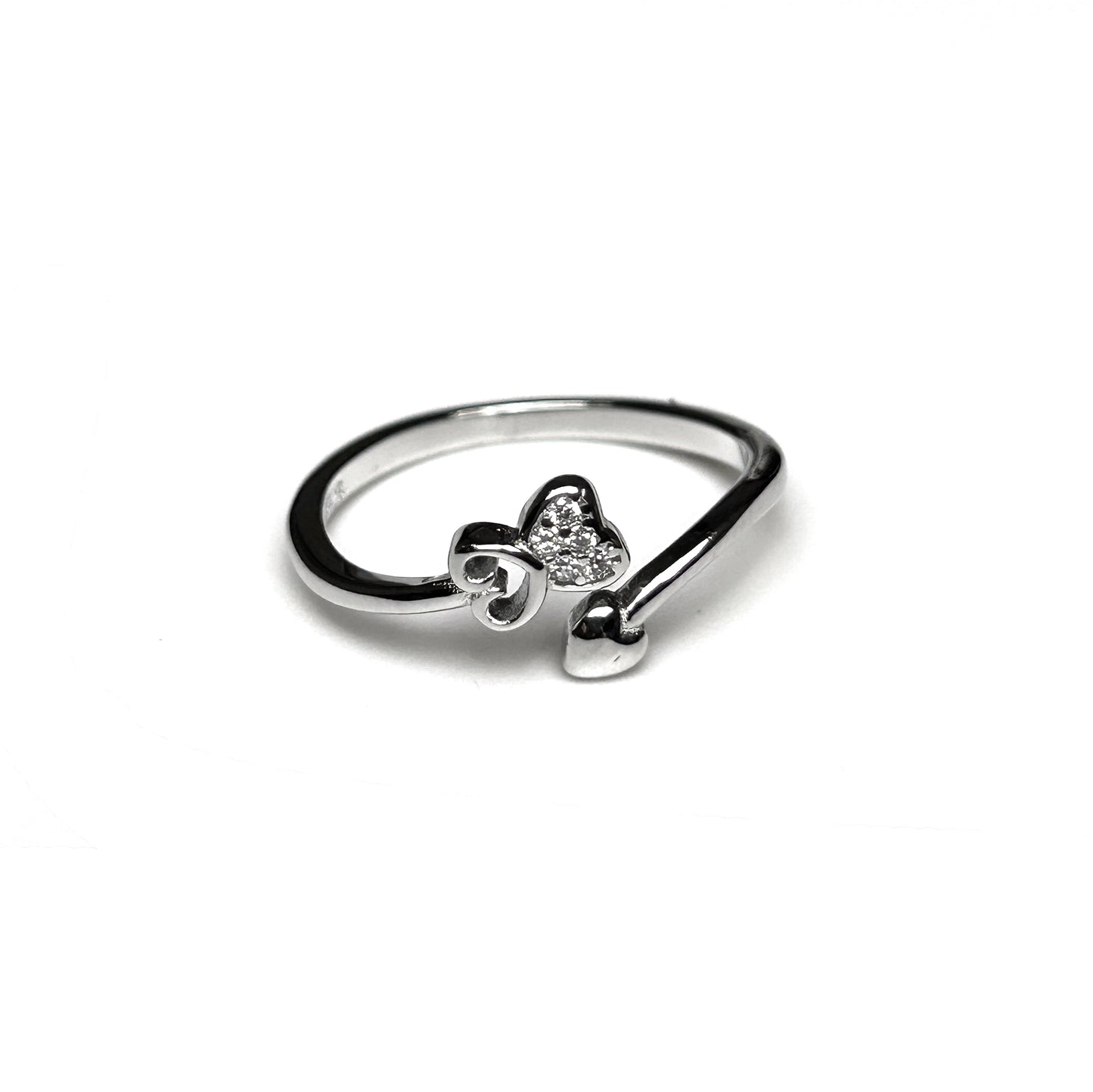 Minimal Heart Silver Ring