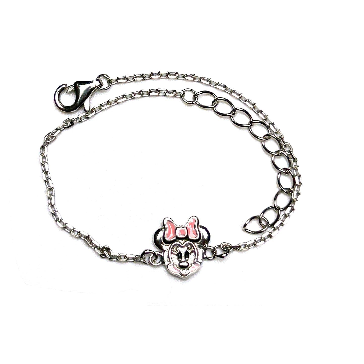 Minnie Mouse 925 Sterling Silver Kids Bracelet
