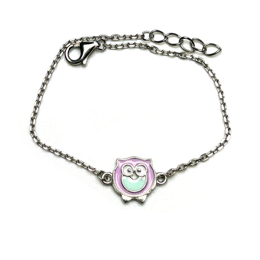 The Wise Owl 925 Sterling Silver Kids Bracelet