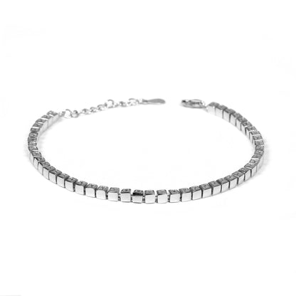 Tennis Small Square Bracelet