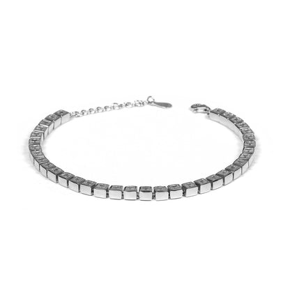 Tennis Large Square Bracelet