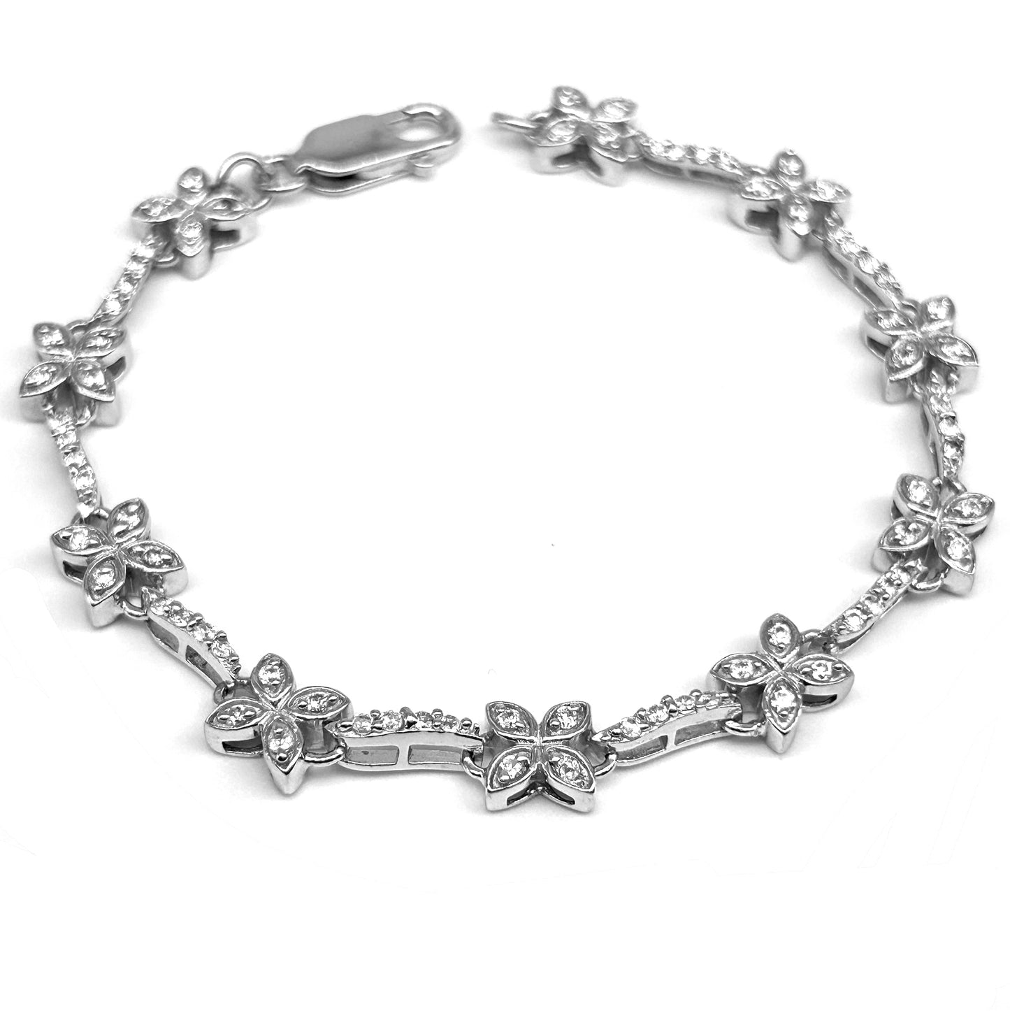 Floral Tennis Bracelet