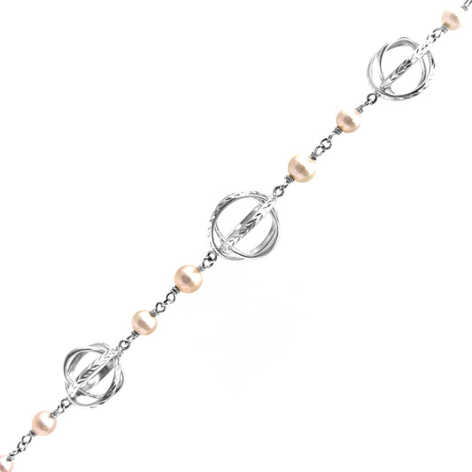 Pearl Designer Link Bracelet