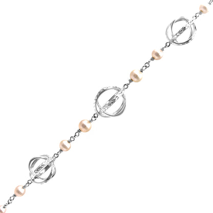 Pearl Designer Link Bracelet