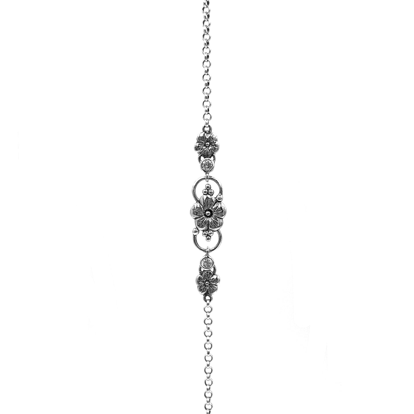 Flower Designer Adjustable Chain Bracelet