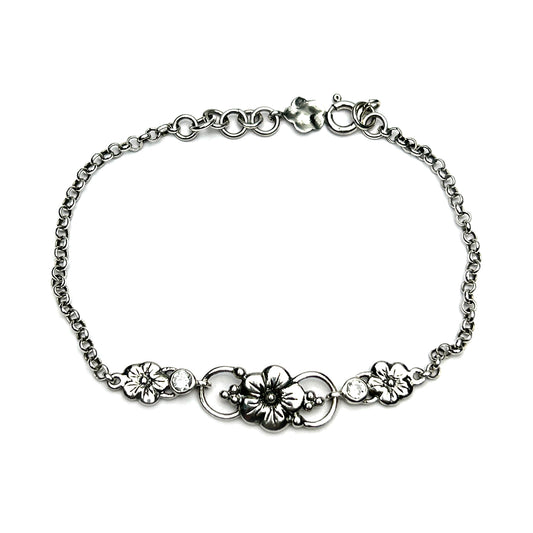 Flower Designer Adjustable Chain Bracelet