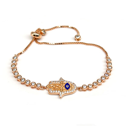 Hand Evil Eye RoseGold Bracelet