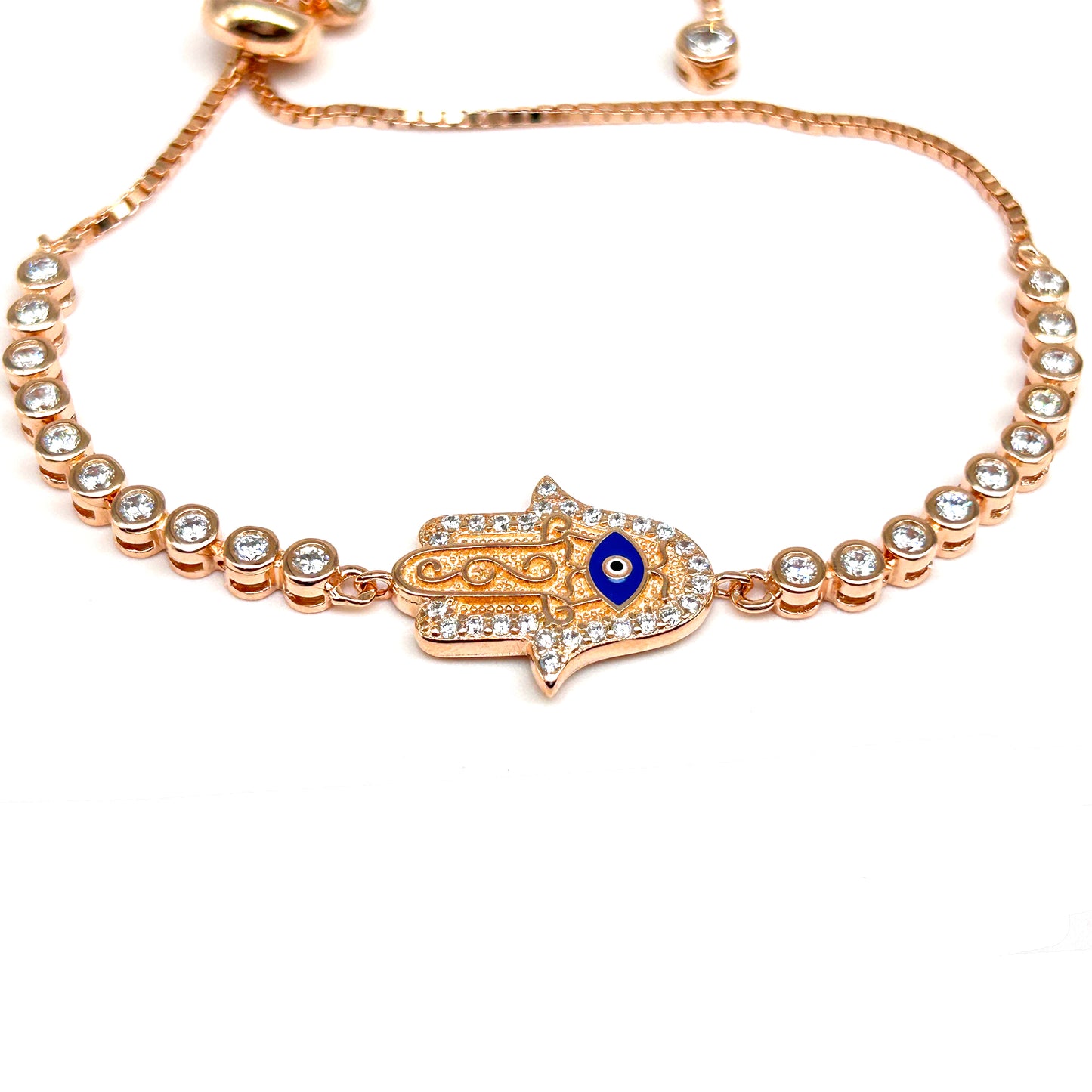 Hand Evil Eye RoseGold Bracelet