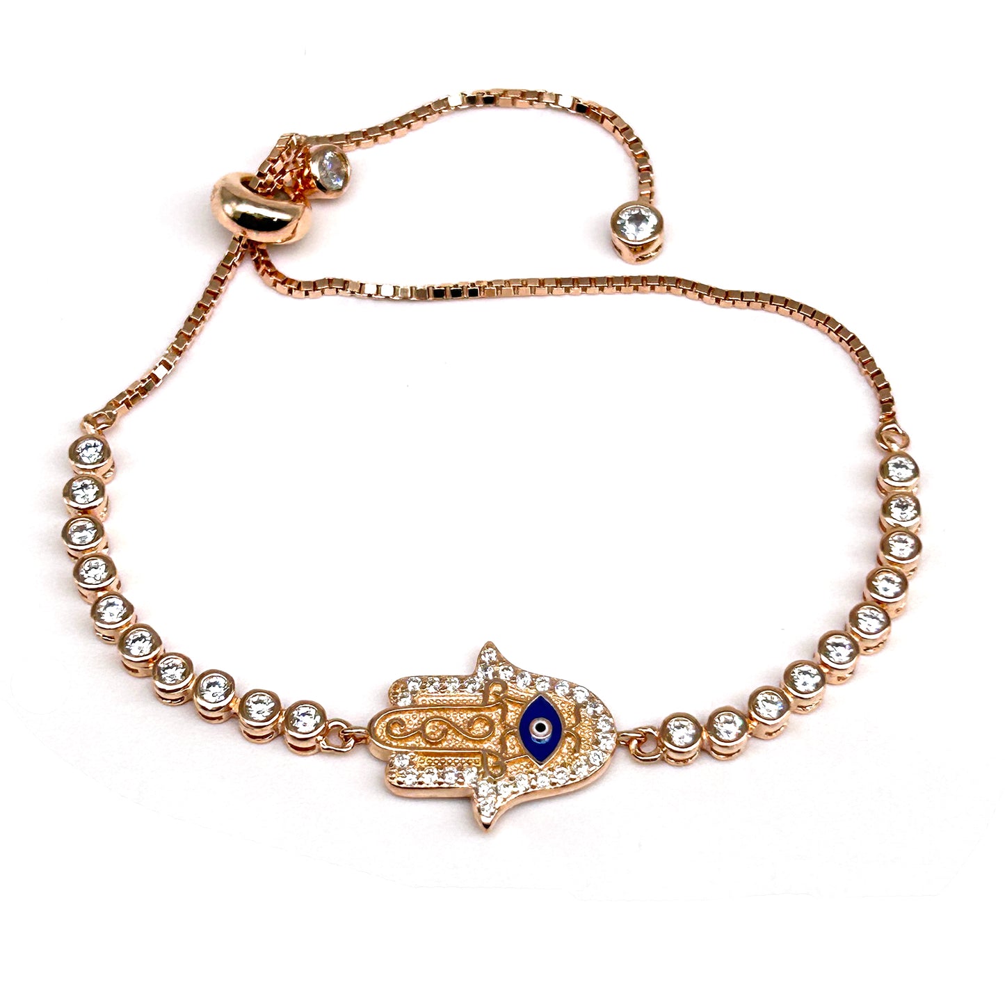 Hand Evil Eye RoseGold Bracelet