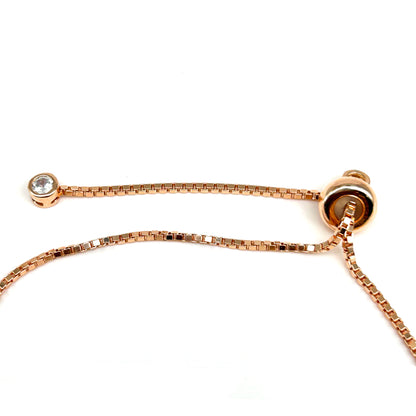 Butterfly Evil Eye RoseGold Bracelet