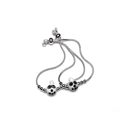 Kids Fancy 925 Silver Bracelet Pair