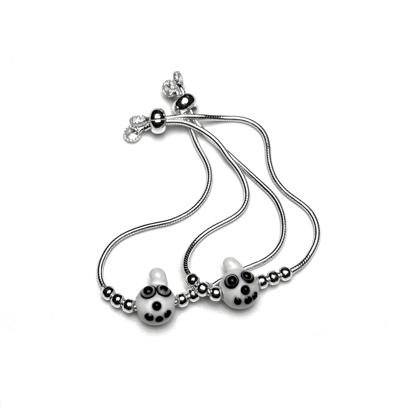 Kids Fancy 925 Silver Bracelet Pair