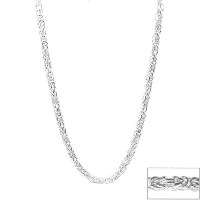 Byzantine Silver Chain for Him