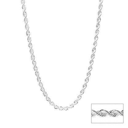 Singapore Twisted Silver Chain for Him