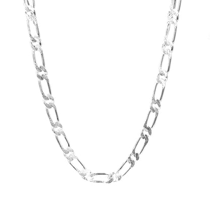 Figaro Designer Silver Chain for Him