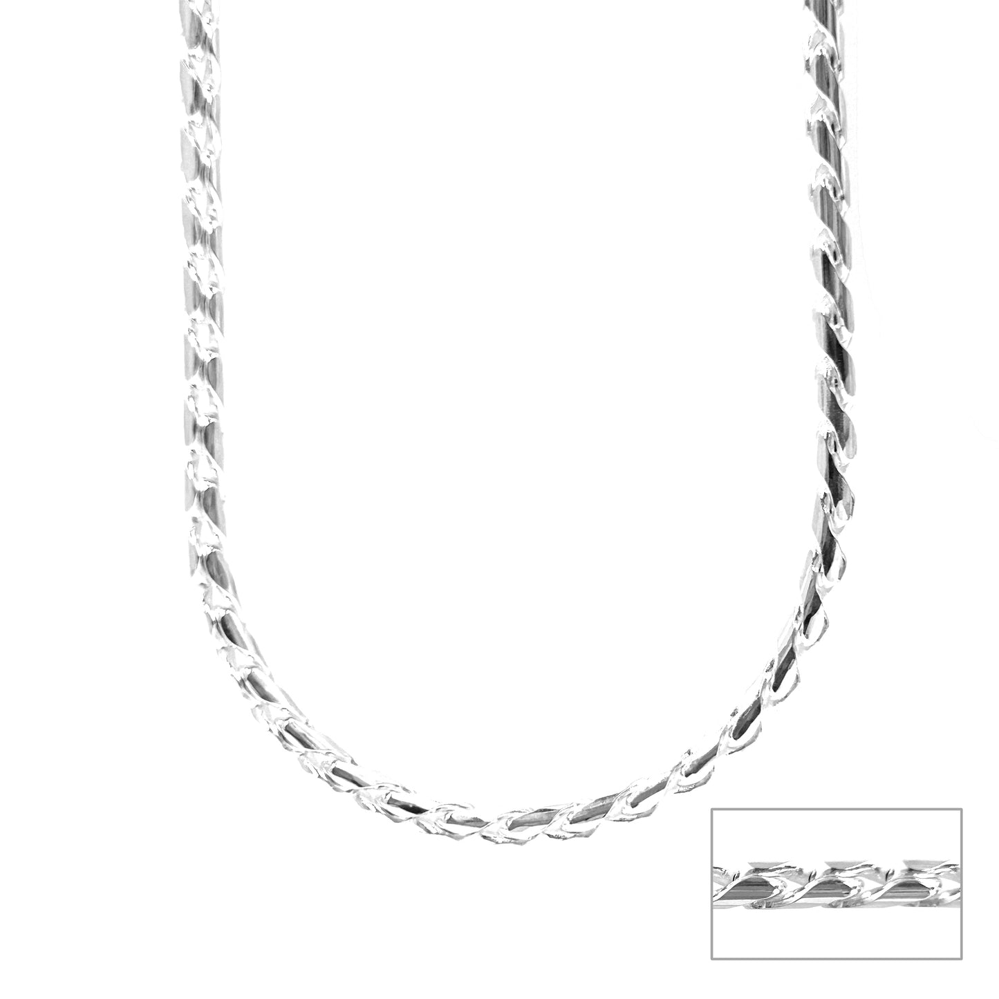 Italian Designer Silver Chain for Him