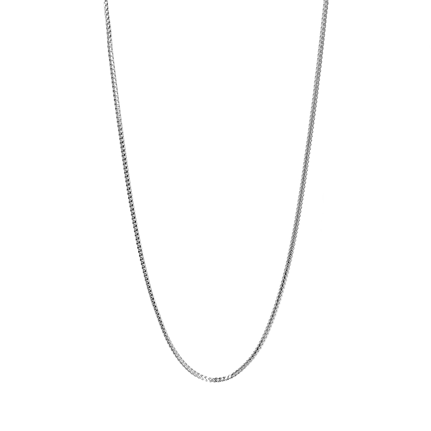 Curb Fine Adjustable Silver Chain