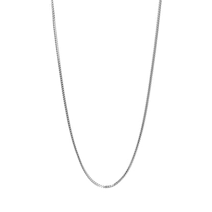 Curb Fine Adjustable Silver Chain