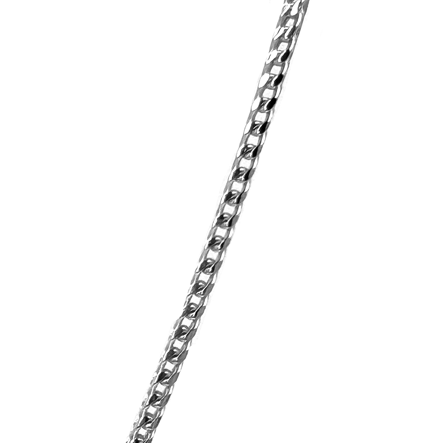 Curb Fine Adjustable Silver Chain