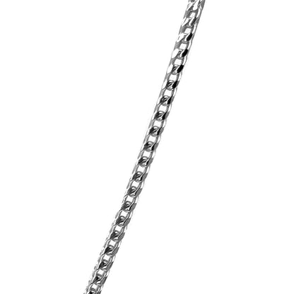 Curb Fine Adjustable Silver Chain