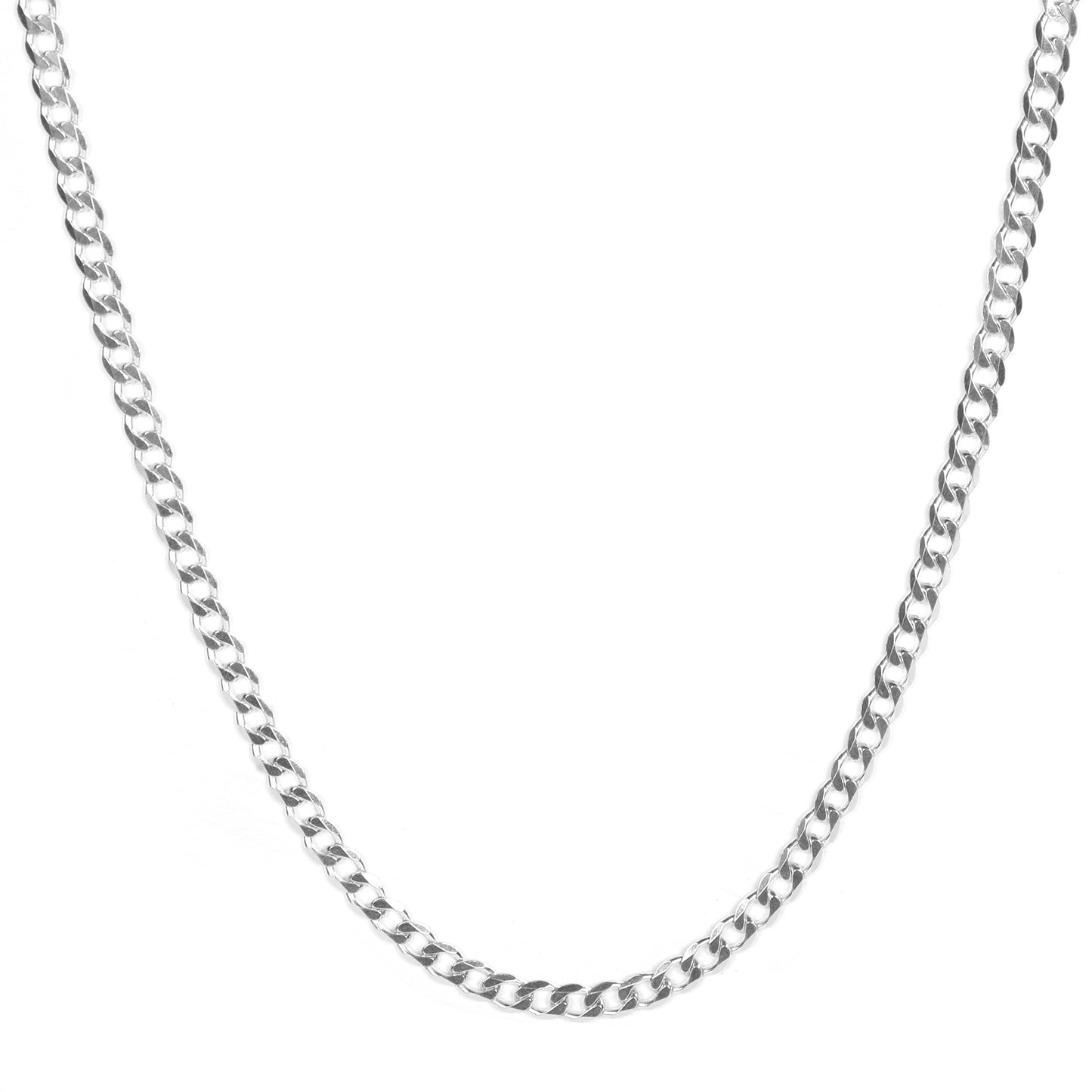 Curb Silver Chain for Him