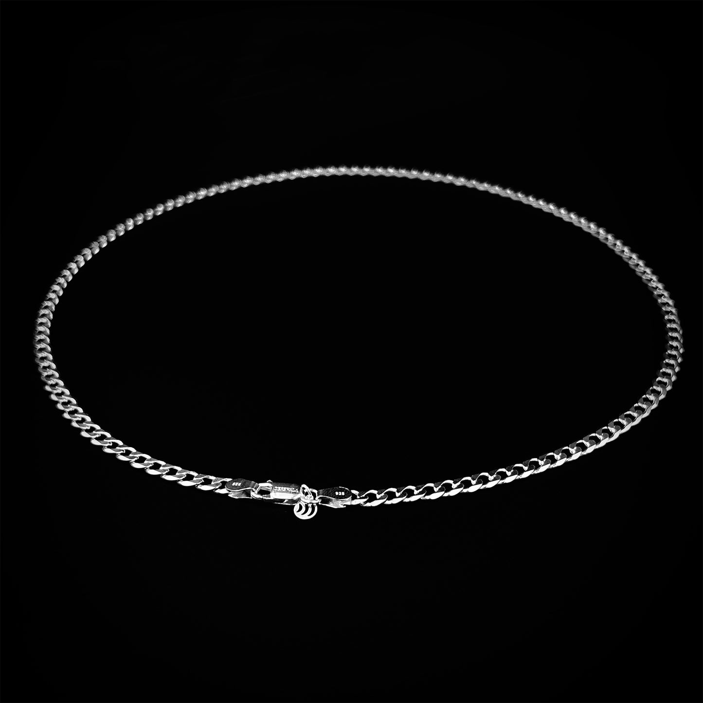 Curb Silver Chain for Him