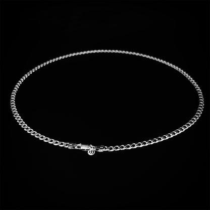 Curb Silver Chain for Him