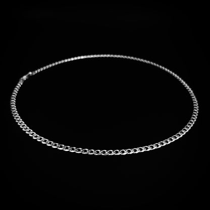 Curb Silver Chain for Him