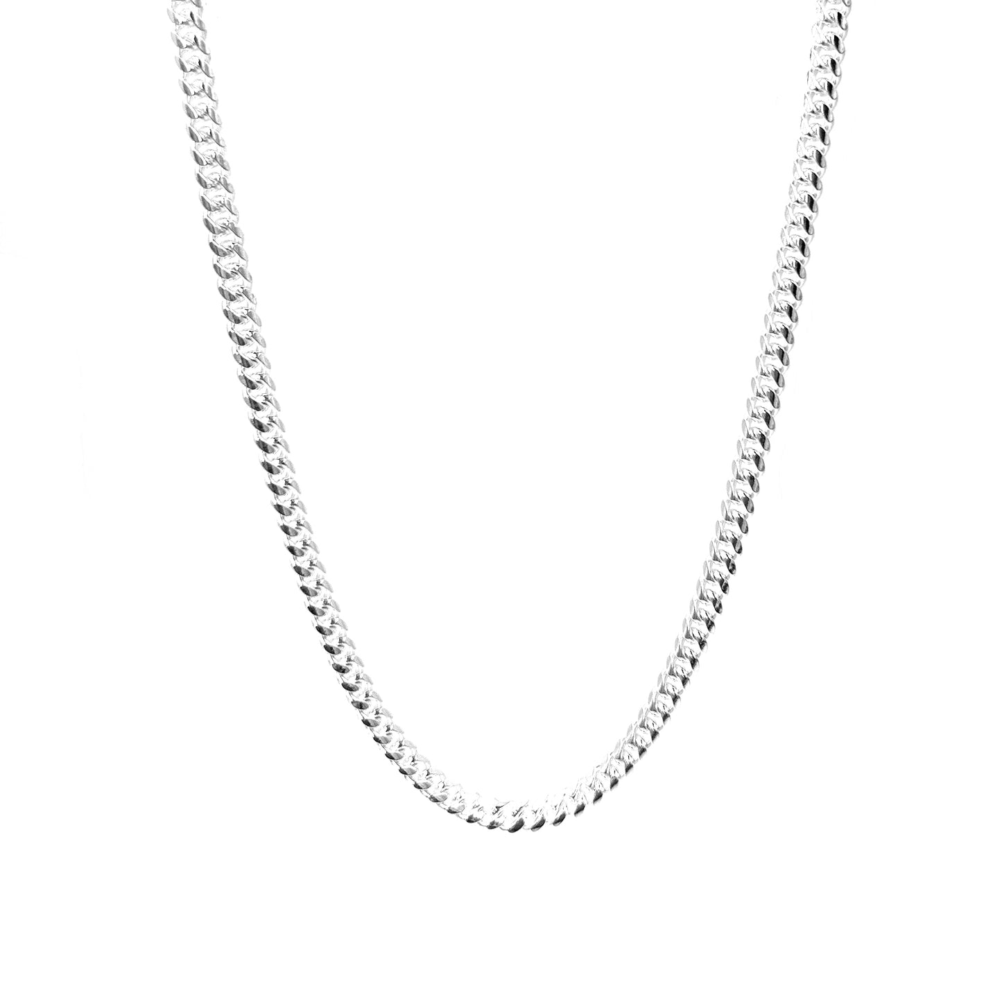 Curb Silver Chain for Him