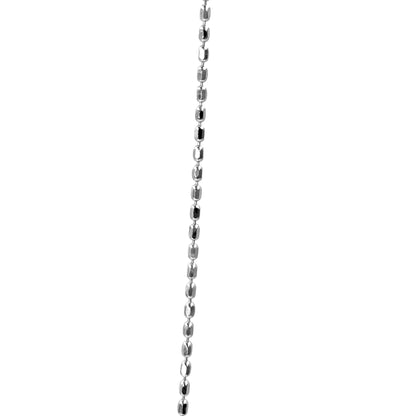 Bead Ball Cylinder Designer Silver Adjustable Chain