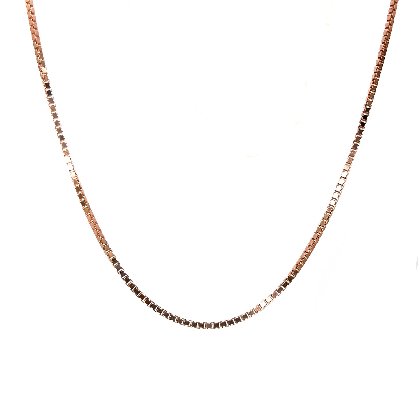 Box Adjustable RoseGold Silver Chain