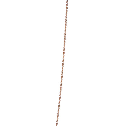 Fine Rolo Rose Gold Adjustable Lock Chain