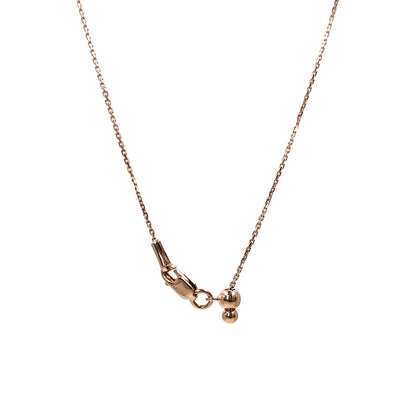 Fine Rolo Rose Gold Adjustable Lock Chain