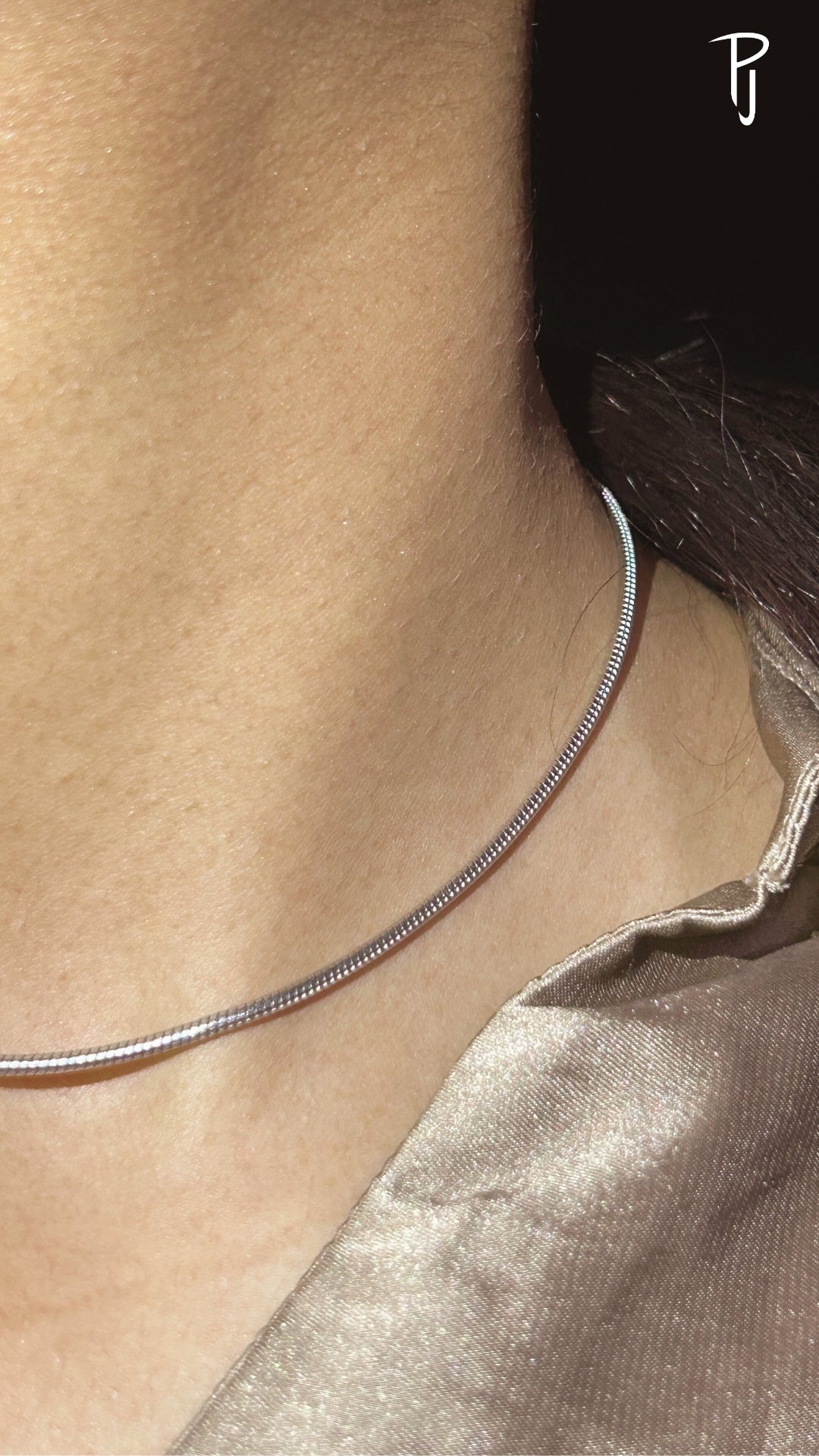 Snake Designer Silver Adjustable Chain