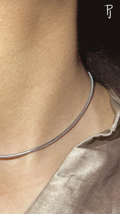 Snake Designer Silver Adjustable Chain