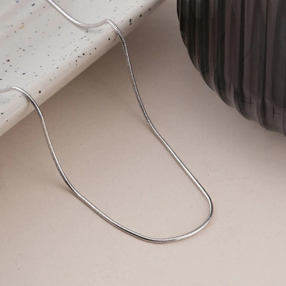 Snake Designer Silver Adjustable Chain