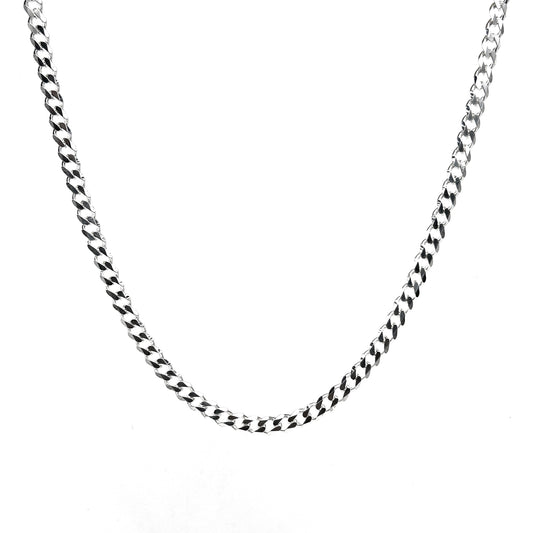 Curb Designer Silver Chain for Him