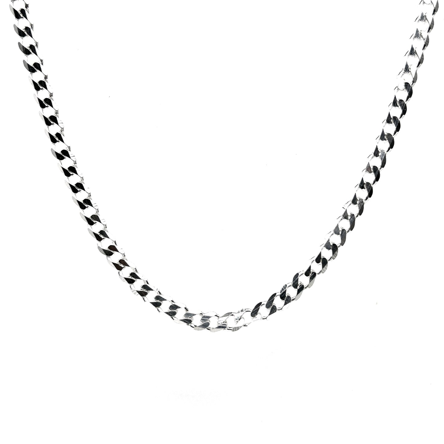 Curb Designer Silver Chain for Him