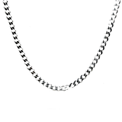 Curb Designer Silver Chain for Him