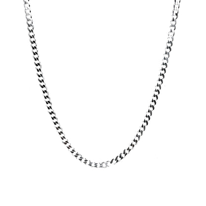 Curb Designer Silver Chain for Him