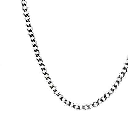 Curb Designer Silver Chain for Him