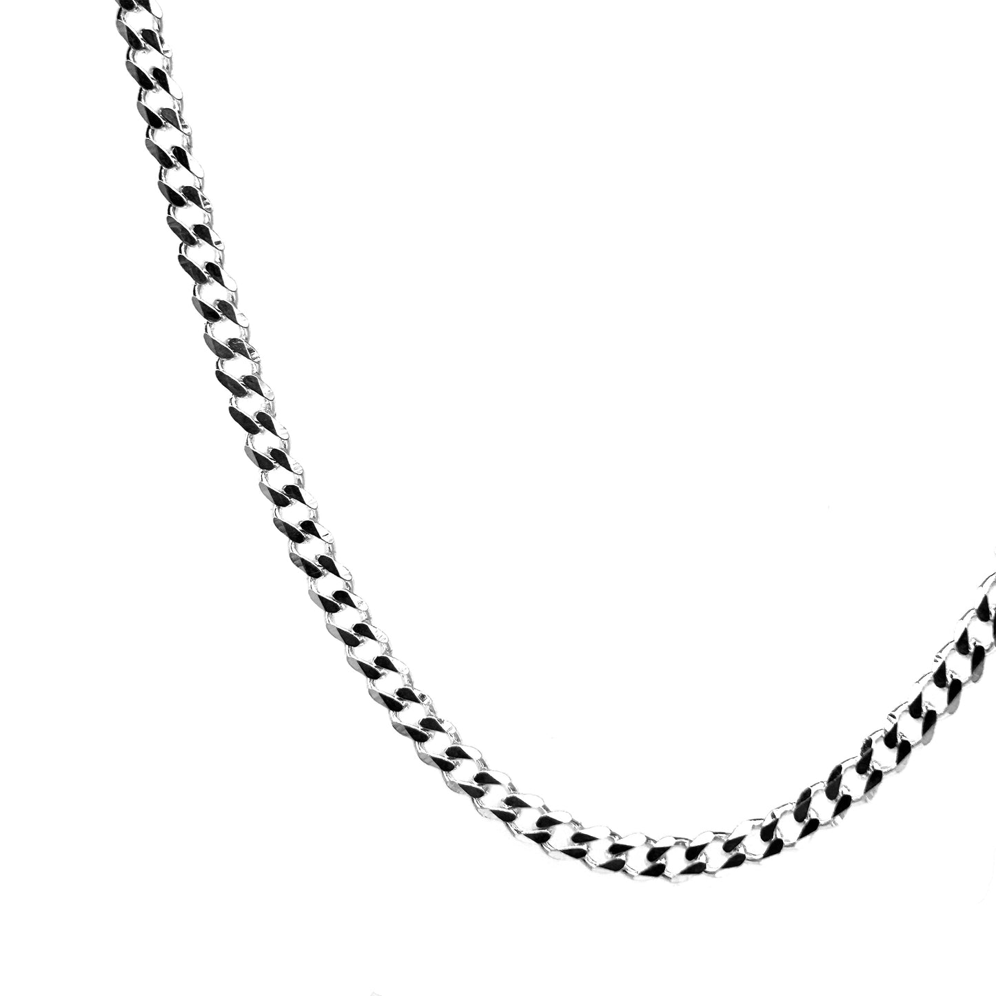 Curb Designer Silver Chain for Him