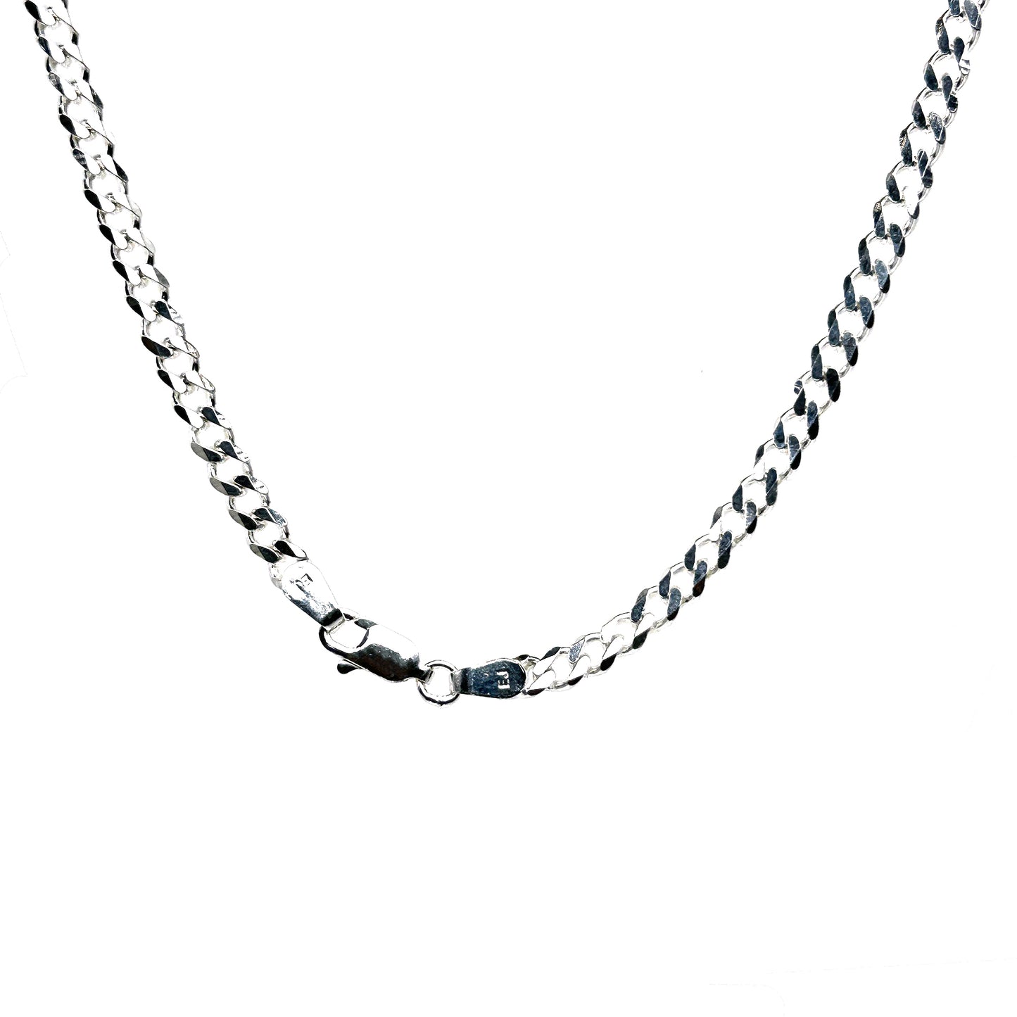 Curb Designer Silver Chain for Him