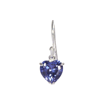 Royal Blue Heart Earring