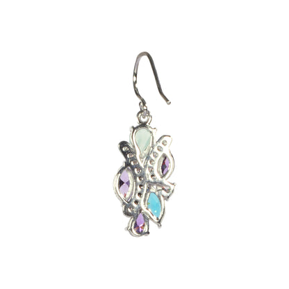 MultiStone Flower Earring