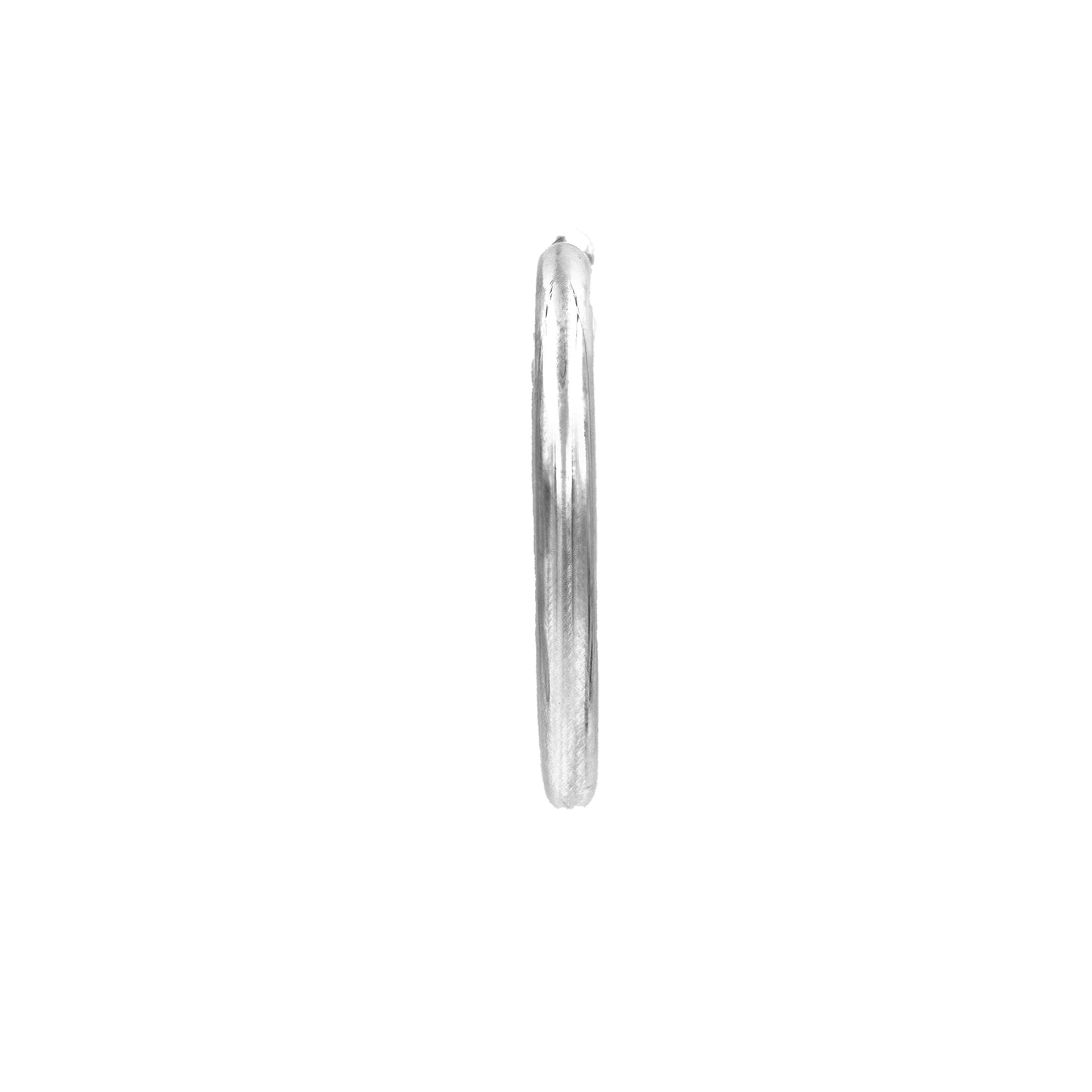 Silver Large Hoop Earring